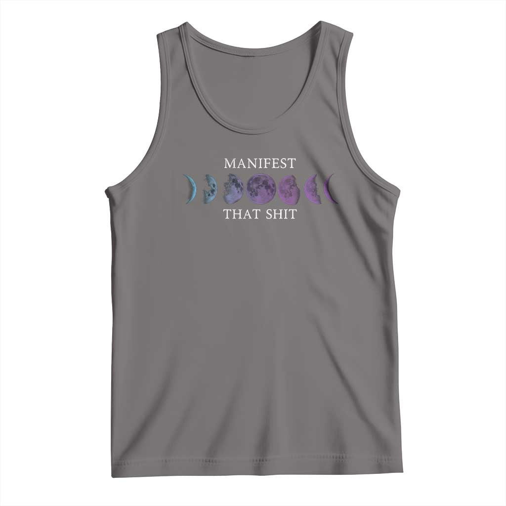 Manifest That Shit Tank Top Law Of Attraction Manifesting TS09 Deep Heather Print Your Wear