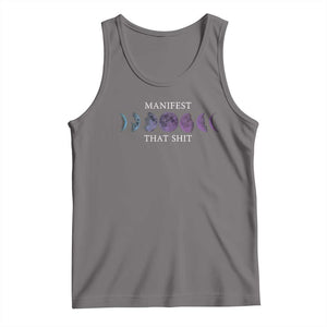 Manifest That Shit Tank Top Law Of Attraction Manifesting TS09 Deep Heather Print Your Wear