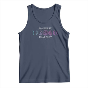 Manifest That Shit Tank Top Law Of Attraction Manifesting TS09 Navy Print Your Wear