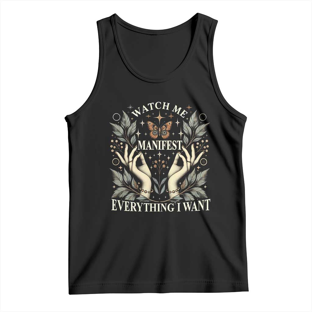 Watch Me Manifest Tank Top Manifesting Manifestation Everything I Want TS09 Black Print Your Wear