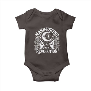 Manifesting The Revolution Baby Onesie TS09 Dark Chocolate Print Your Wear
