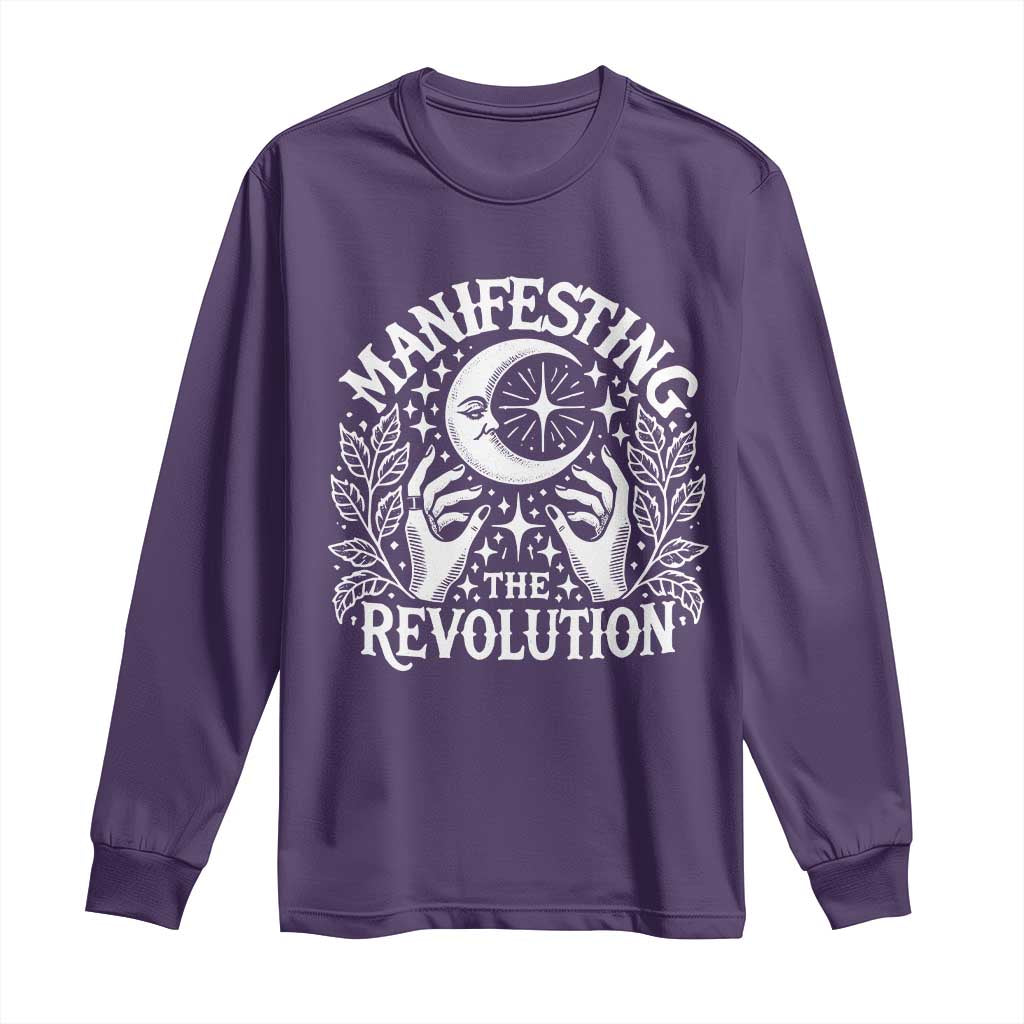 Manifesting The Revolution Long Sleeve Shirt TS09 Purple Print Your Wear