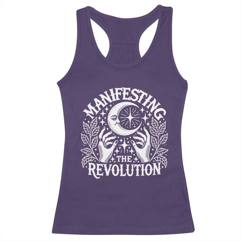 Manifesting The Revolution Racerback Tank Top TS09 Purple Print Your Wear