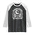 Manifesting The Revolution Raglan Shirt TS09 Black White Print Your Wear