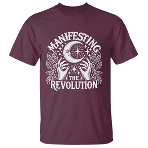 Manifesting The Revolution T Shirt TS09 Maroon Print Your Wear