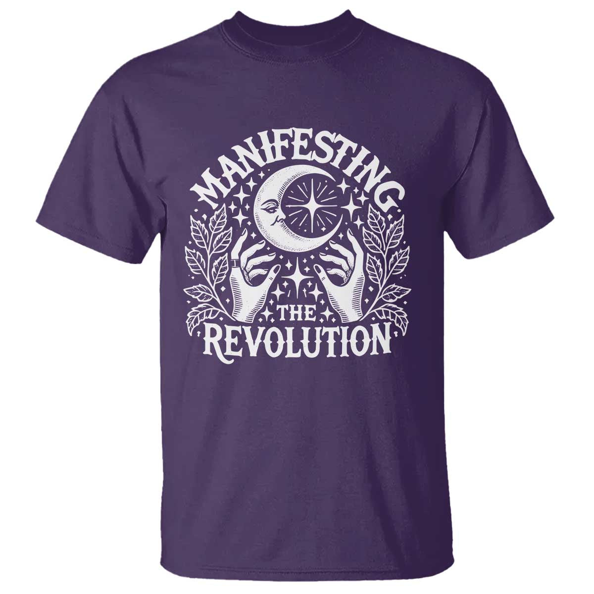 Manifesting The Revolution T Shirt TS09 Purple Print Your Wear