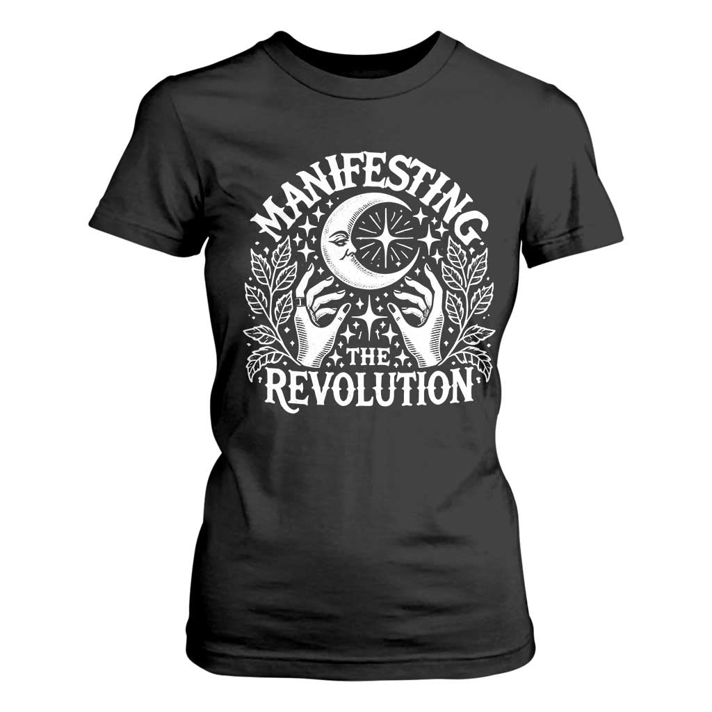 Manifesting The Revolution T Shirt For Women TS09 Black Print Your Wear