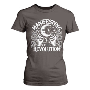 Manifesting The Revolution T Shirt For Women TS09 Dark Chocolate Print Your Wear
