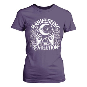 Manifesting The Revolution T Shirt For Women TS09 Purple Print Your Wear