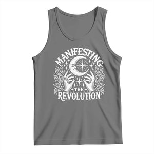 Manifesting The Revolution Tank Top TS09 Black Heather Print Your Wear
