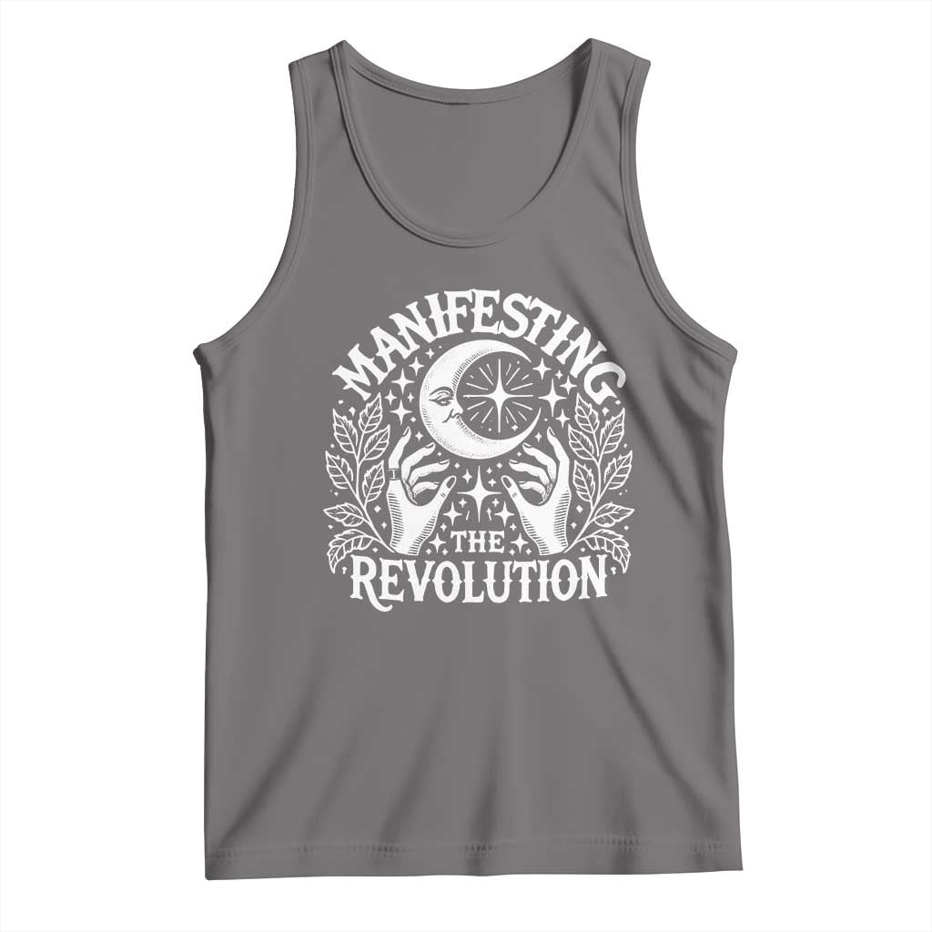Manifesting The Revolution Tank Top TS09 Deep Heather Print Your Wear