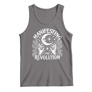 Manifesting The Revolution Tank Top TS09 Deep Heather Print Your Wear
