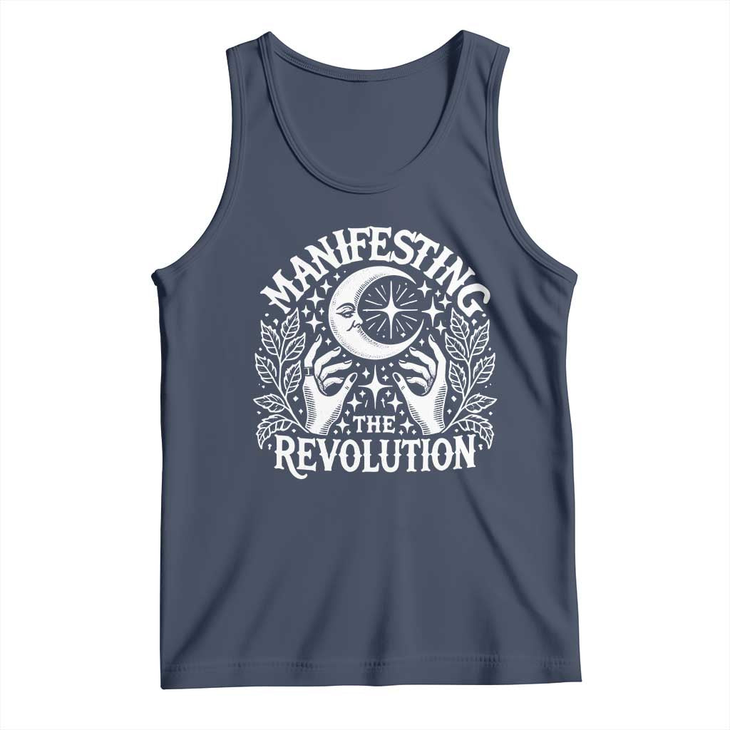 Manifesting The Revolution Tank Top TS09 Navy Print Your Wear