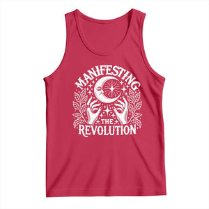 Manifesting The Revolution Tank Top TS09 Red Print Your Wear