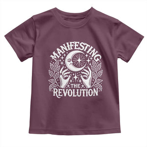 Manifesting The Revolution Toddler T Shirt TS09 Maroon Print Your Wear