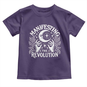 Manifesting The Revolution Toddler T Shirt TS09 Purple Print Your Wear