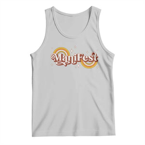 Manifest Tank Top Retro Groovy Rainbow Law Of Attraction TS09 Ash Print Your Wear