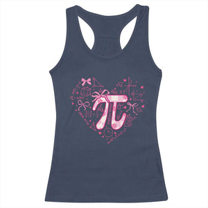 Coquette Pi Day Racerback Tank Top Cute Girl Math TS09 Navy Print Your Wear