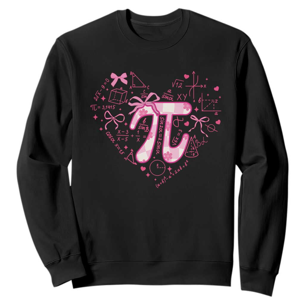 Coquette Pi Day Sweatshirt Cute Girl Math TS09 Black Print Your Wear