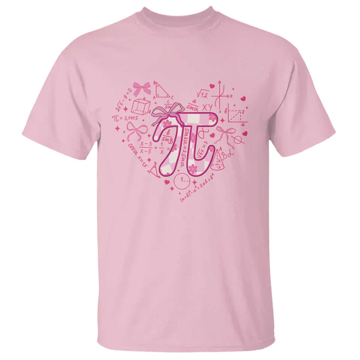 Coquette Pi Day T Shirt Cute Girl Math TS09 Light Pink Print Your Wear