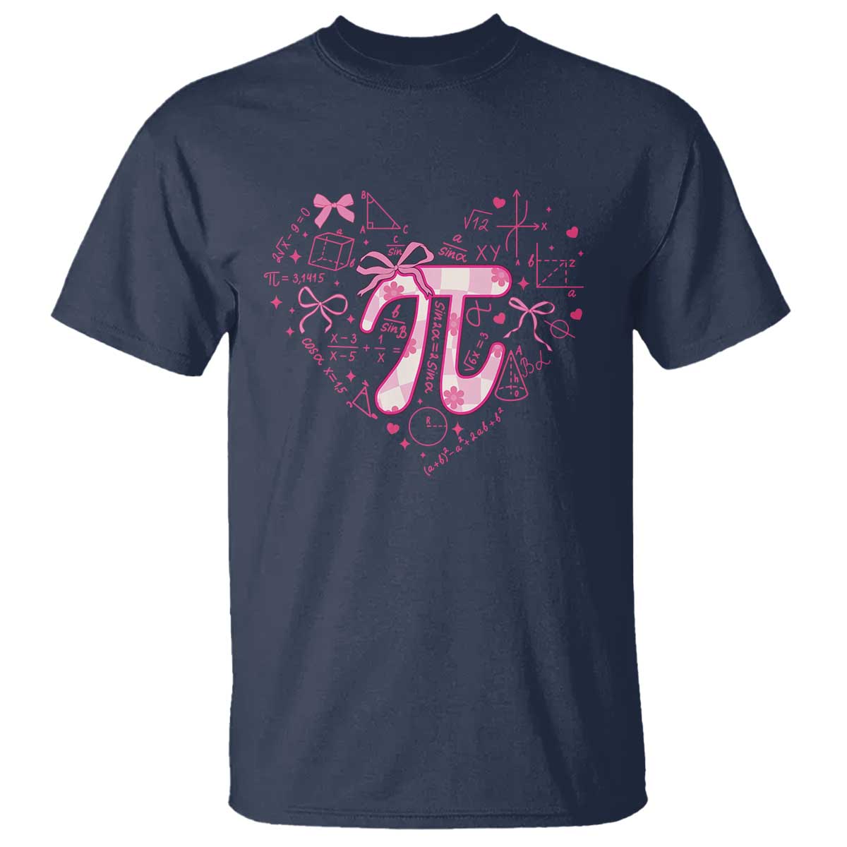 Coquette Pi Day T Shirt Cute Girl Math TS09 Navy Print Your Wear