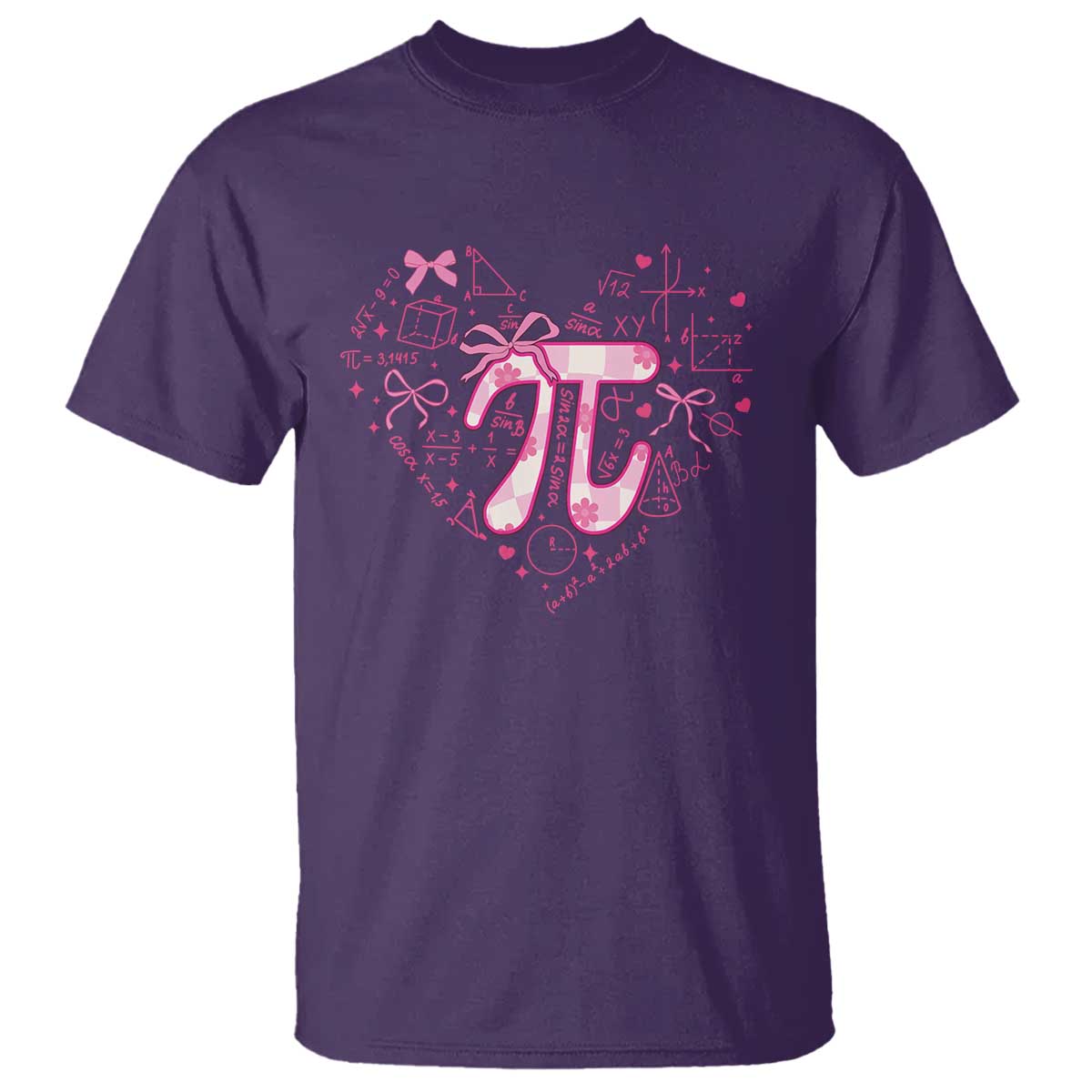 Coquette Pi Day T Shirt Cute Girl Math TS09 Purple Print Your Wear