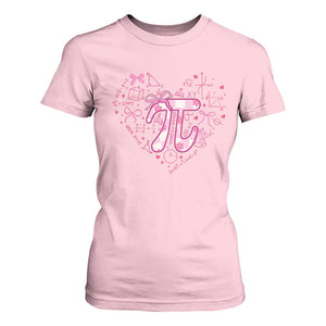 Coquette Pi Day T Shirt For Women Cute Girl Math TS09 Light Pink Print Your Wear