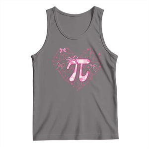 Coquette Pi Day Tank Top Cute Girl Math TS09 Deep Heather Print Your Wear