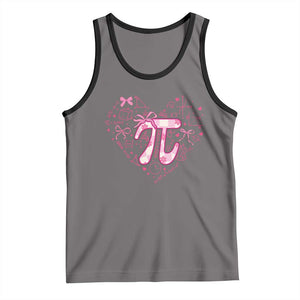 Coquette Pi Day Tank Top Cute Girl Math TS09 Deep Heather Black Print Your Wear