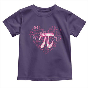Coquette Pi Day Toddler T Shirt Cute Girl Math TS09 Purple Print Your Wear