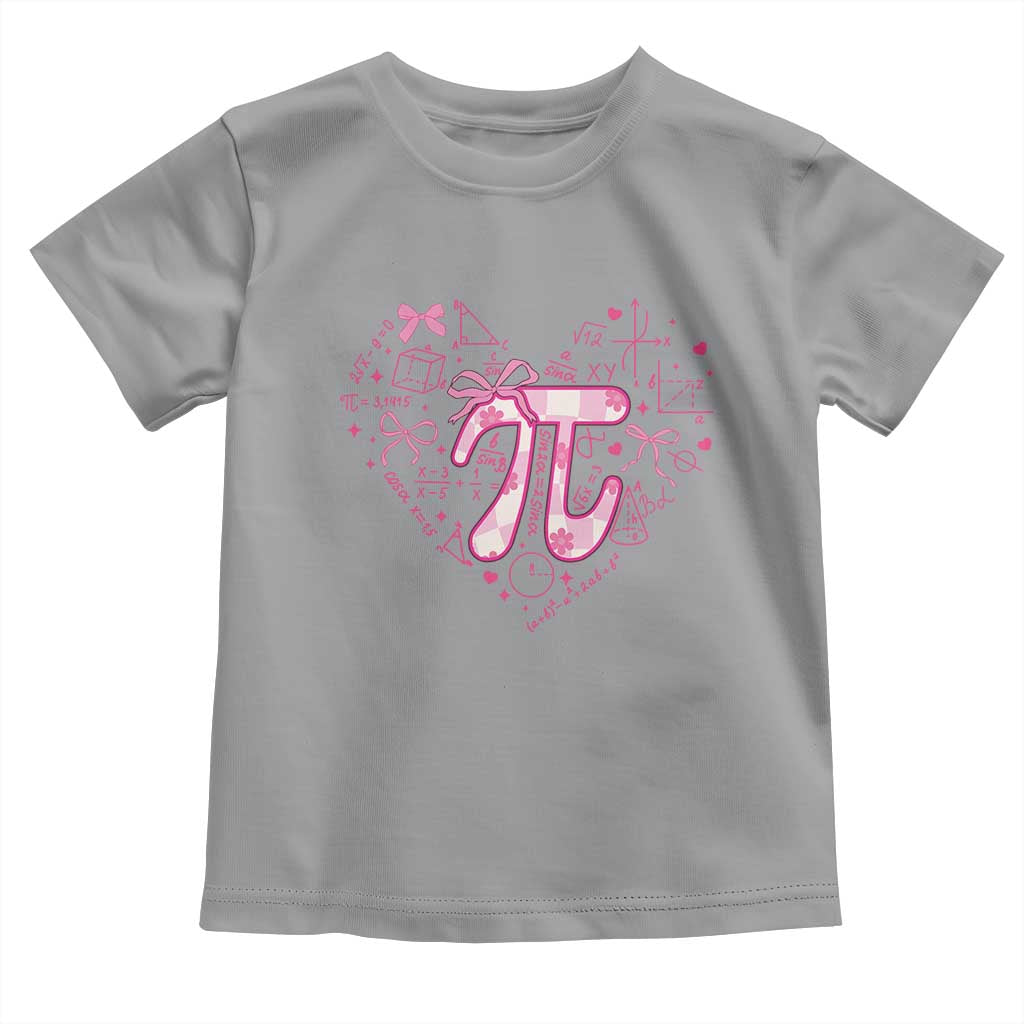 Coquette Pi Day Toddler T Shirt Cute Girl Math TS09 Sport Gray Print Your Wear