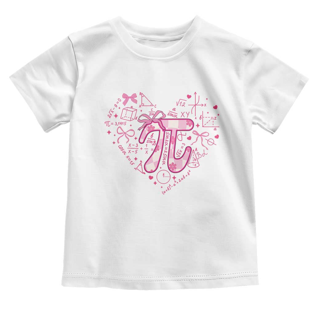 Coquette Pi Day Toddler T Shirt Cute Girl Math TS09 White Print Your Wear