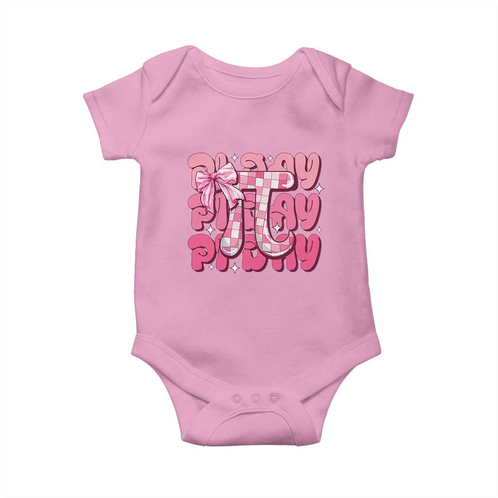 Coquette Pi Day Baby Onesie Math Lover Cute Girl Mathematician TS09 Light Pink Print Your Wear