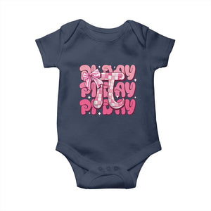 Coquette Pi Day Baby Onesie Math Lover Cute Girl Mathematician TS09 Navy Print Your Wear