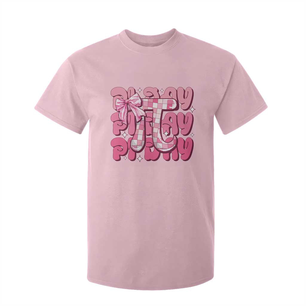 Coquette Pi Day T Shirt For Kid Math Lover Cute Girl Mathematician TS09 Light Pink Print Your Wear