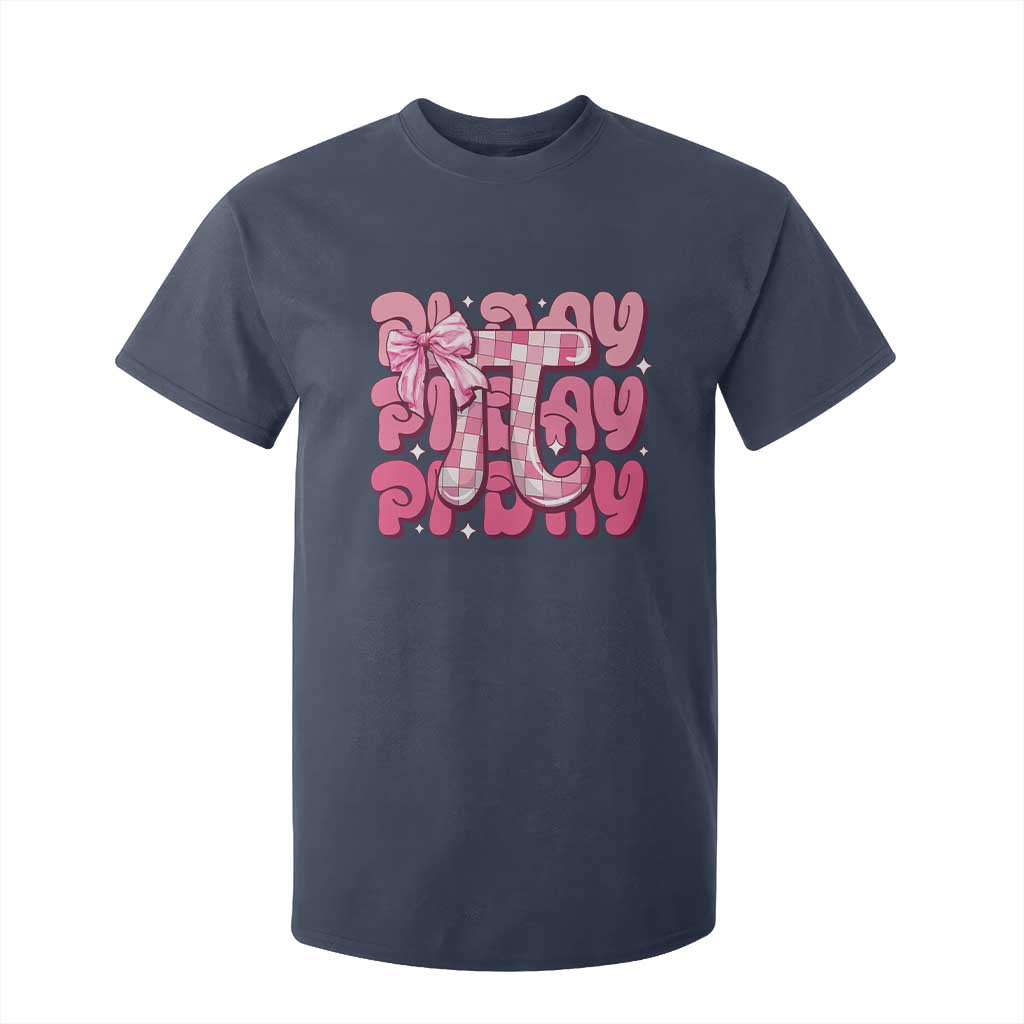Coquette Pi Day T Shirt For Kid Math Lover Cute Girl Mathematician TS09 Navy Print Your Wear