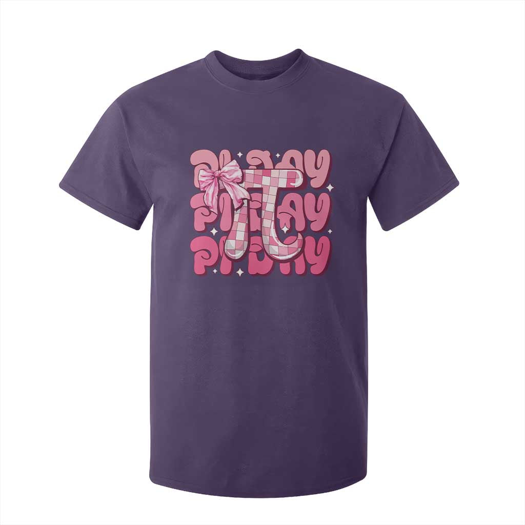 Coquette Pi Day T Shirt For Kid Math Lover Cute Girl Mathematician TS09 Purple Print Your Wear