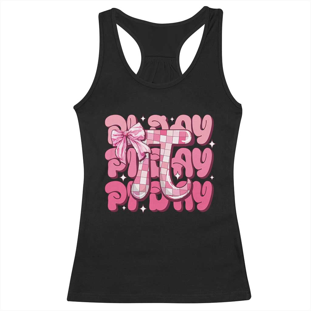 Coquette Pi Day Racerback Tank Top Math Lover Cute Girl Mathematician TS09 Black Print Your Wear