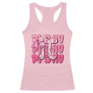Coquette Pi Day Racerback Tank Top Math Lover Cute Girl Mathematician TS09 Light Pink Print Your Wear