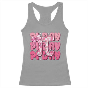 Coquette Pi Day Racerback Tank Top Math Lover Cute Girl Mathematician TS09 Sport Gray Print Your Wear