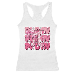 Coquette Pi Day Racerback Tank Top Math Lover Cute Girl Mathematician TS09 White Print Your Wear
