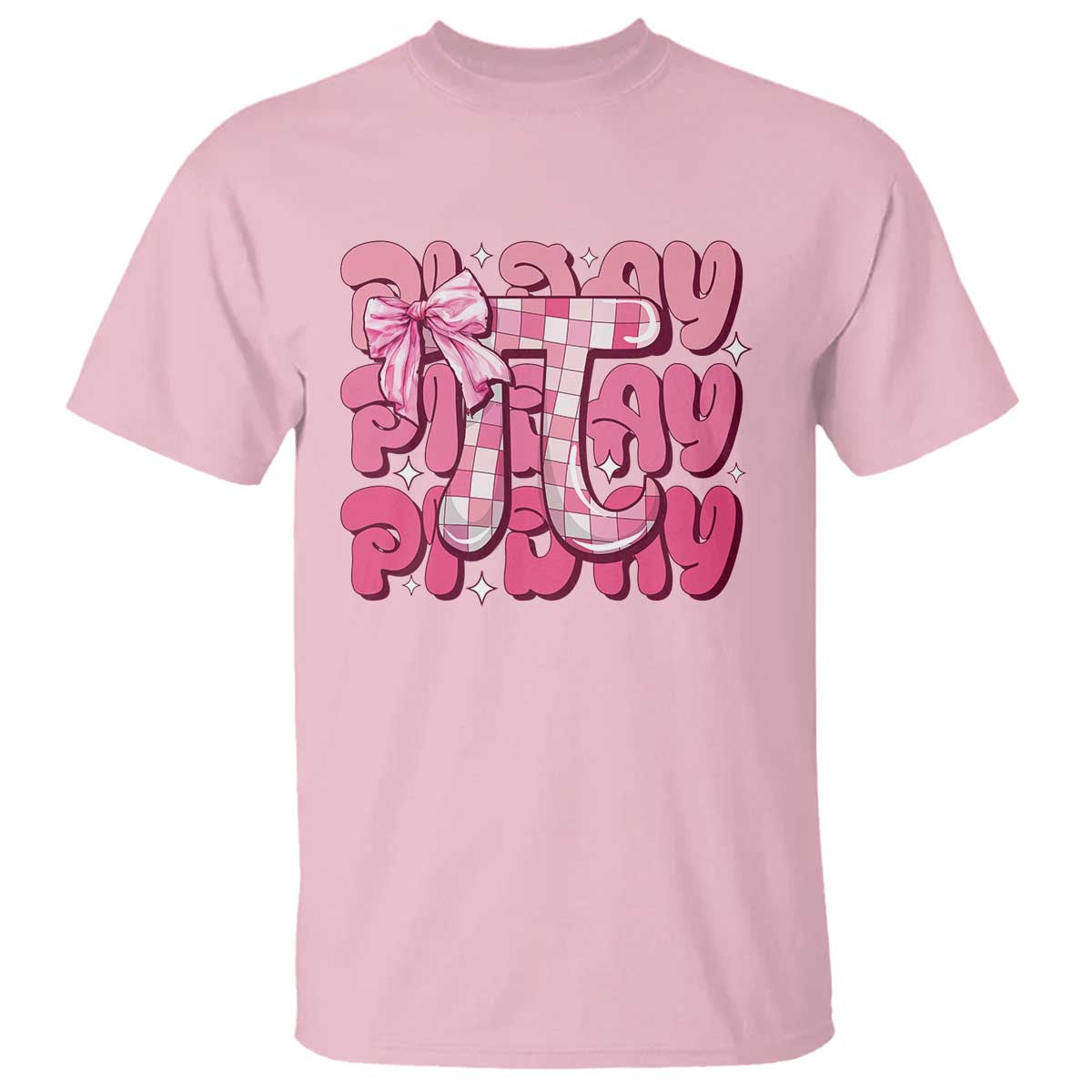 Coquette Pi Day T Shirt Math Lover Cute Girl Mathematician TS09 Light Pink Print Your Wear
