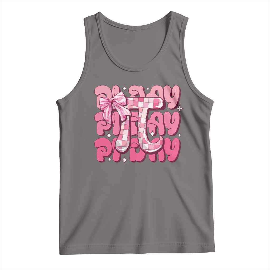 Coquette Pi Day Tank Top Math Lover Cute Girl Mathematician TS09 Deep Heather Print Your Wear