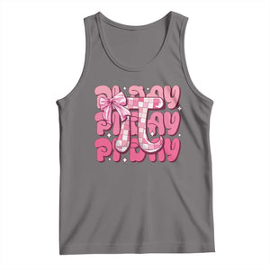 Coquette Pi Day Tank Top Math Lover Cute Girl Mathematician TS09 Deep Heather Print Your Wear