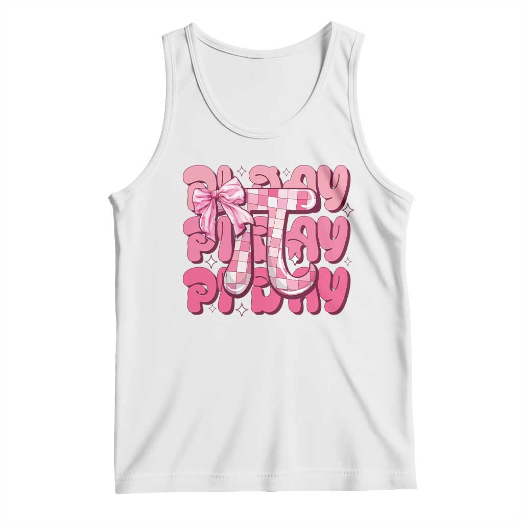 Coquette Pi Day Tank Top Math Lover Cute Girl Mathematician TS09 White Print Your Wear