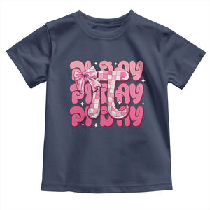 Coquette Pi Day Toddler T Shirt Math Lover Cute Girl Mathematician TS09 Navy Print Your Wear