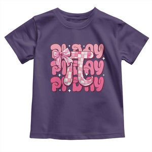 Coquette Pi Day Toddler T Shirt Math Lover Cute Girl Mathematician TS09 Purple Print Your Wear