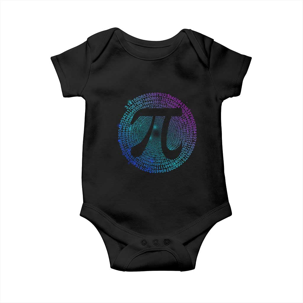 Math Lover Pi Day Baby Onesie TS09 Black Print Your Wear