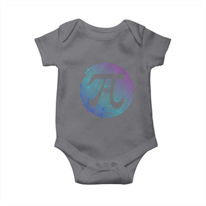 Math Lover Pi Day Baby Onesie TS09 Charcoal Print Your Wear