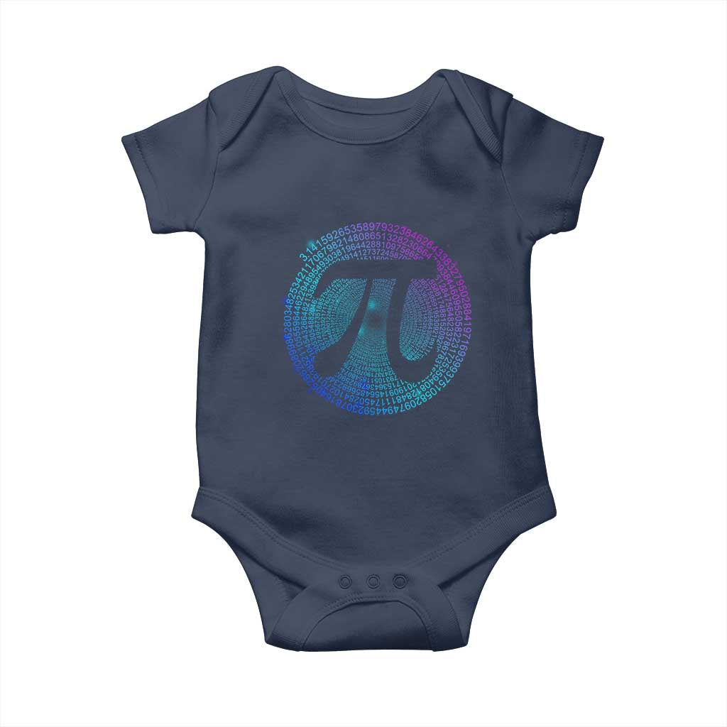 Math Lover Pi Day Baby Onesie TS09 Navy Print Your Wear